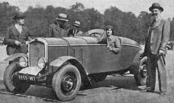 Peugeot 401 Olga Thibault Third in 1935 Paris Rally